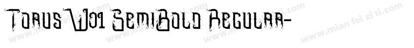 TorusW01 SemiBold Regular字体转换